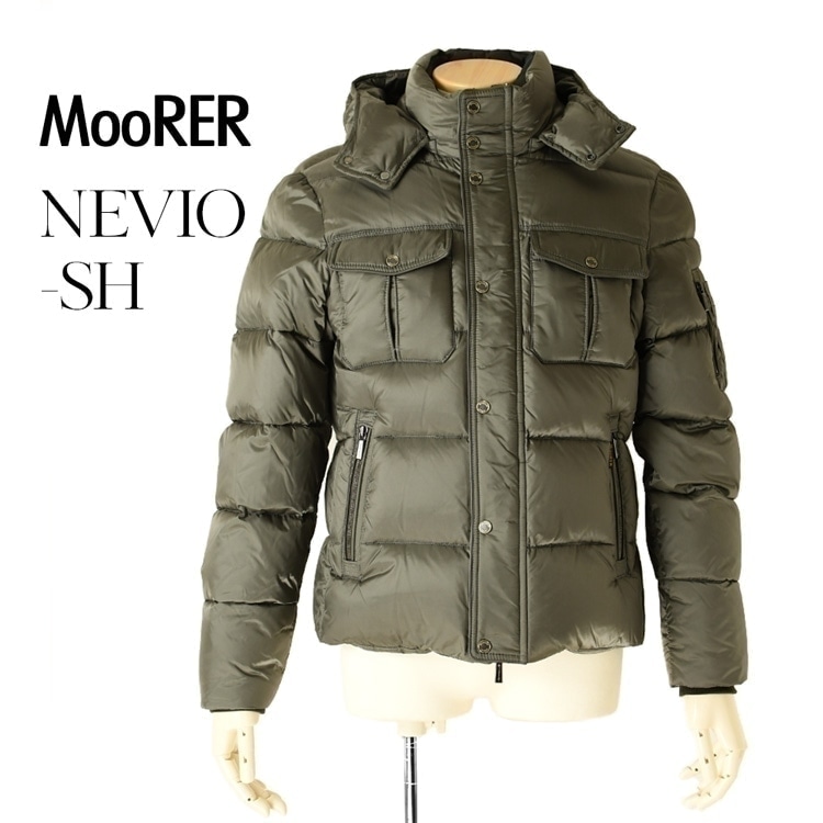 MOORER（ムーレー） アウター メンズ ダウンジャケット フード付き 40
