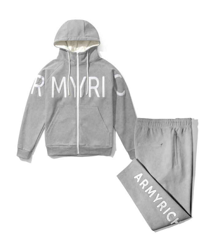 大きいサイズ メンズ セットアップ サガラ刺繍 ジャージ ARMYRICH 上下