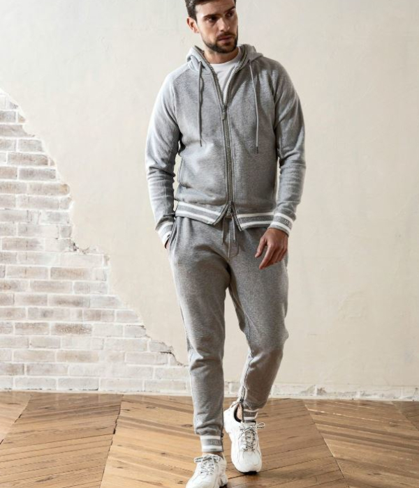 1PIU1UGUALE3 RELAX セットアップ メンズ スウェット ラインストーン