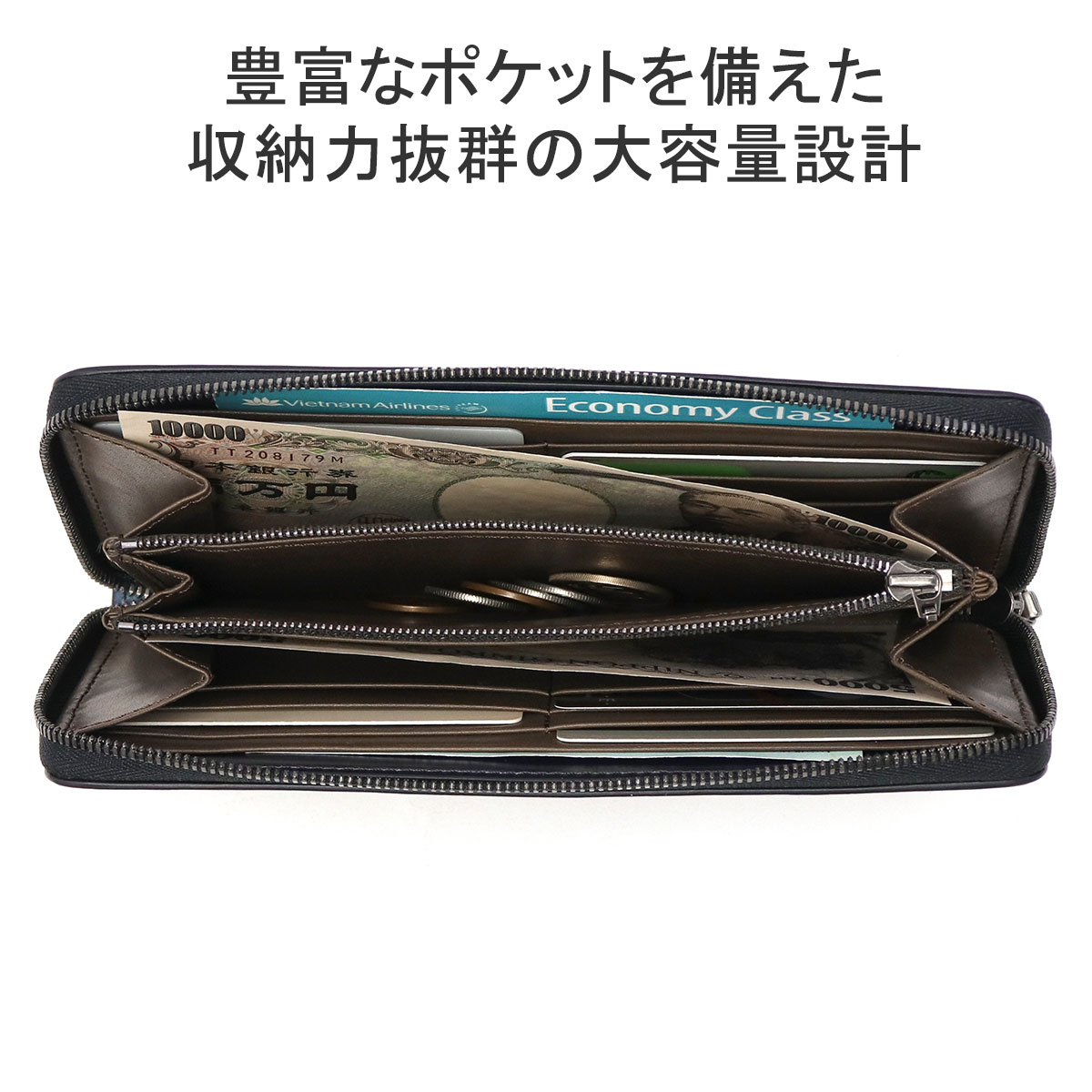yuhaku（ユハク） 最大44%☆2/27〜 長財布 メンズ レディース 本革 革