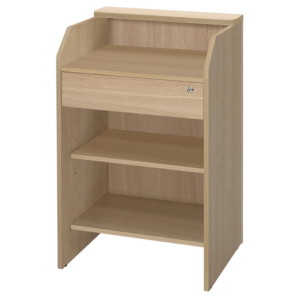 アール・エフ・ヤマカワ 木製 レジカウンター W600×D618×H1000 テンポ