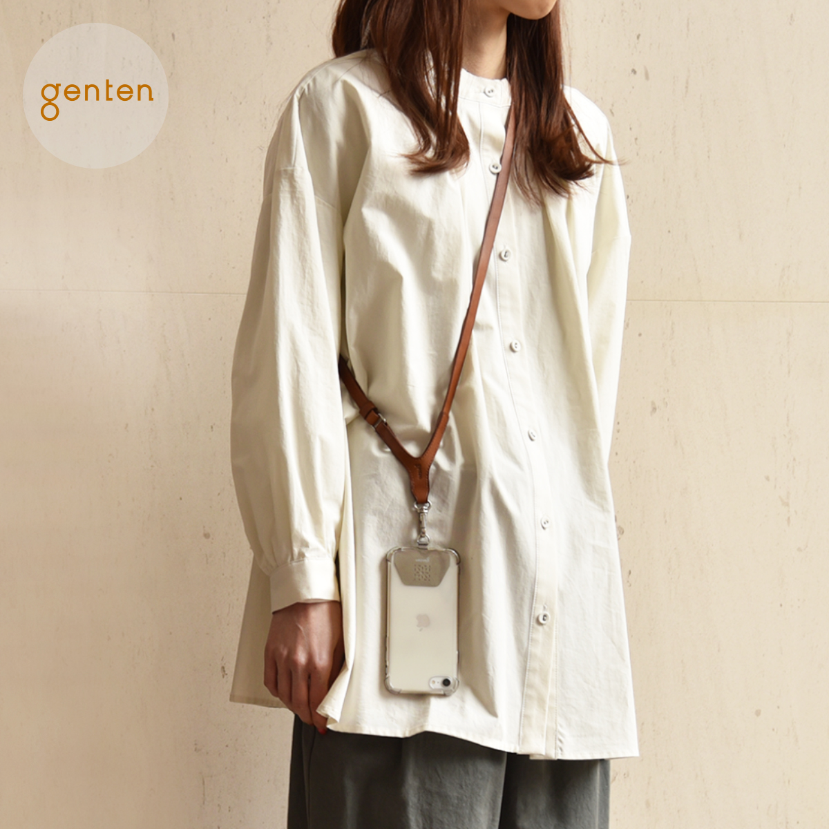 genten（ゲンテン） genten 43581 スマートフォンストラップ 本革
