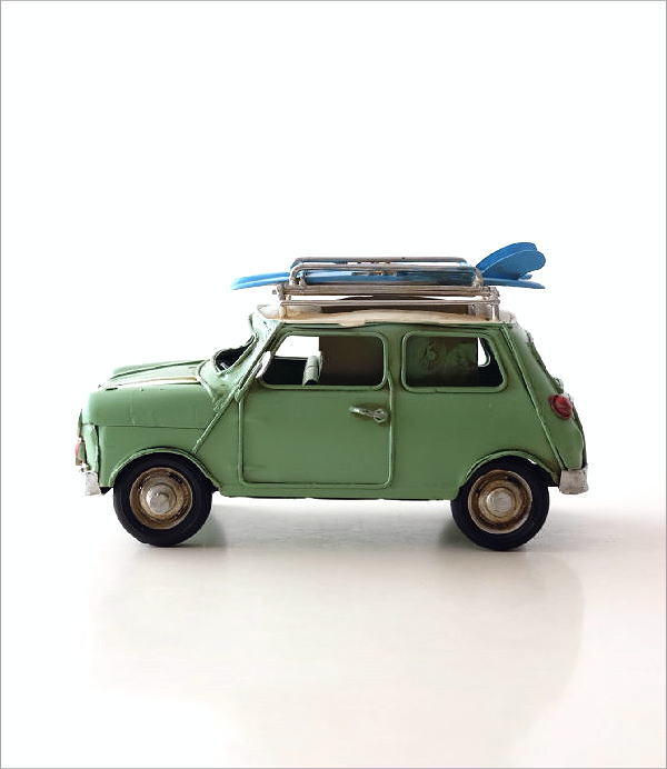 置物 オブジェ ミニクーパー おもちゃ アンティーク調 おしゃれ