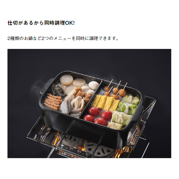 LOGOS（ロゴス） 土鍋 仕切おでん 土鍋 (木葢付) LOGOS 81062206/srm