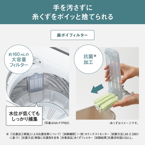 Panasonic（パナソニック） 洗濯機 縦型 5kg 一人暮らし 【京都は標準