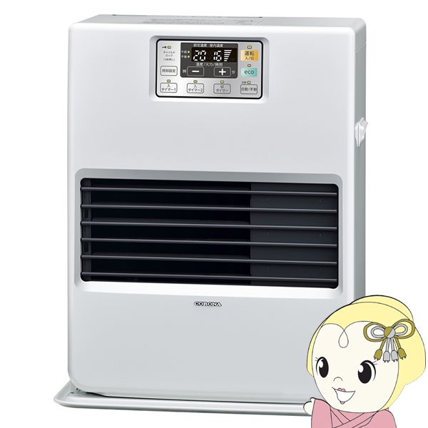 CORONA（コロナ） [予約]コロナ FF式温風 石油ストーブ FF-VG35SK-W