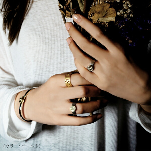 KANAME 桜花 指飾り 9号〜25号 リング 指輪 シルバー ゴールド 金目