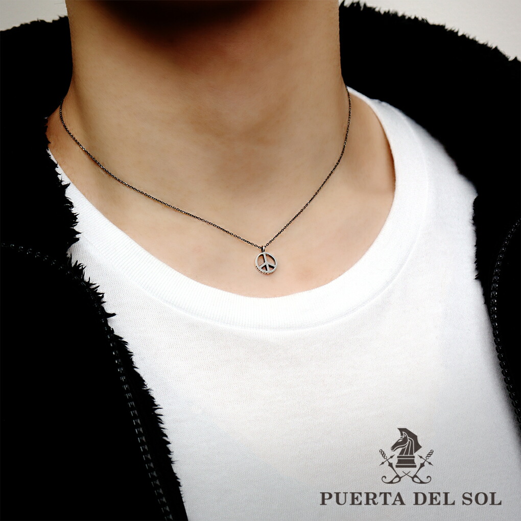 PUERTA DEL SOL（プエルタ・デル・ソル） ピースマーク ネックレス