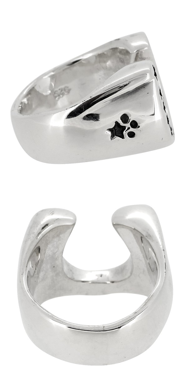 シルバーリング メンズ 馬蹄 ホースシュー 星 スター 15-21号 人気