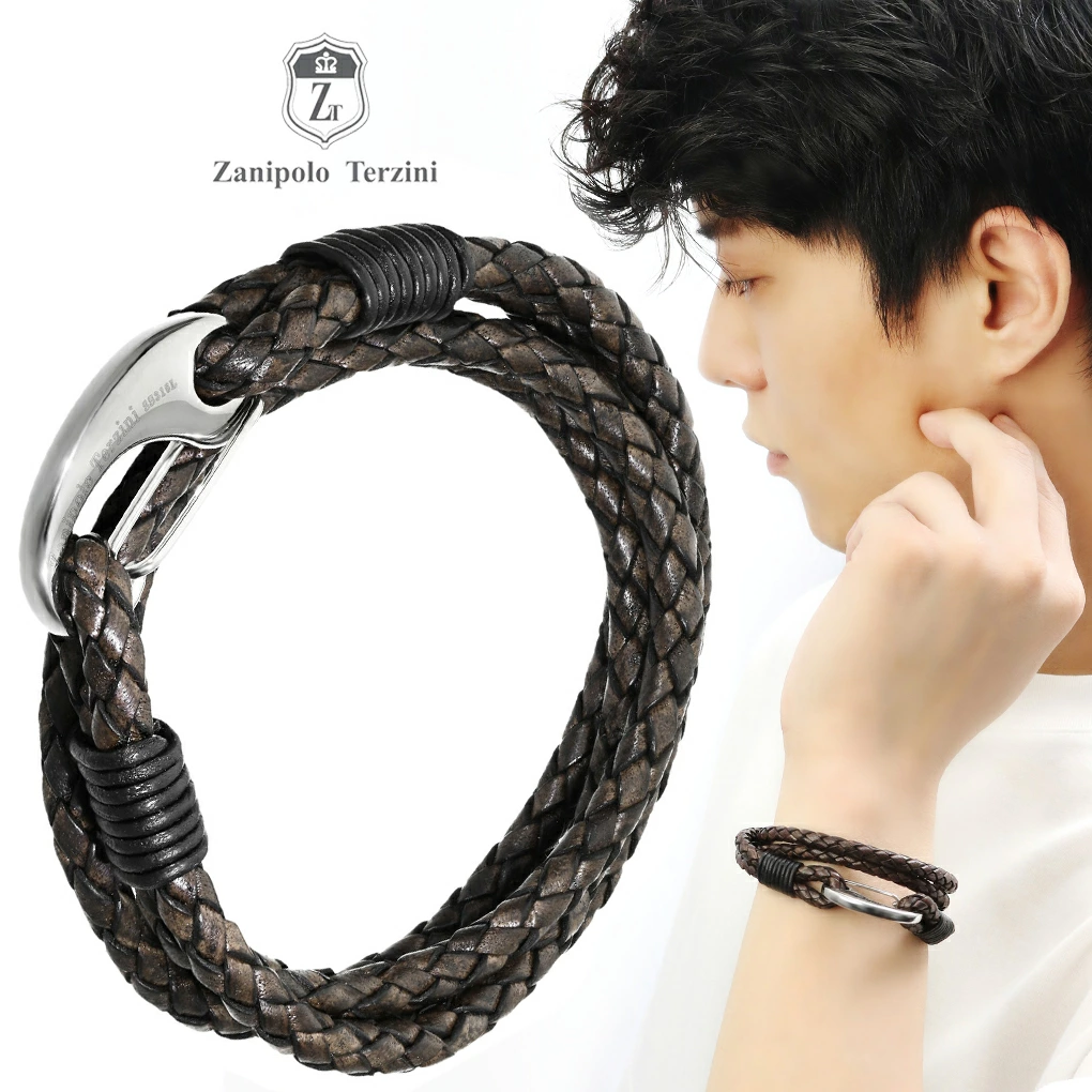 Zanipolo Terzini（ザニポロ タルツィーニ） ブレスレット メンズ 牛革