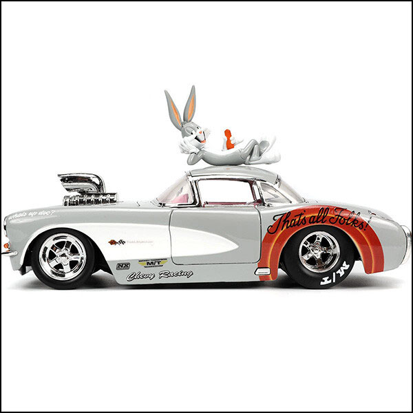LOONEY TUNES レトロミニカー 1/24 JADA TOYS 1957 CHEVROLET CORVETTE