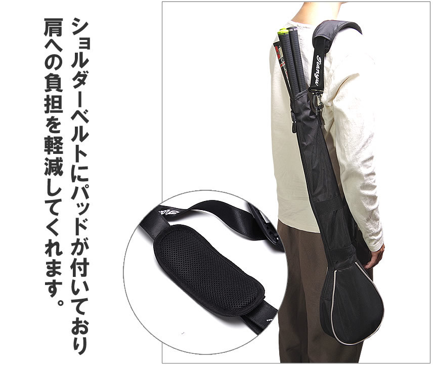 ゴルフ クラブキャリーバッグ ソフトケース サブバッグ 4本収納