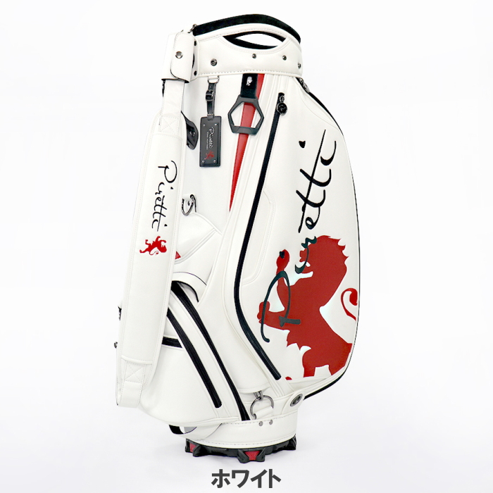 Piretti ゴルフバッグ・キャディバッグ ホワイト/レッドPiretti ゴルフ