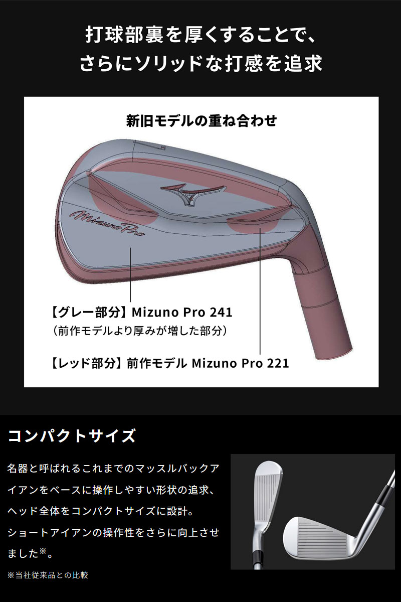 MIZUNO（ミズノ） MIZUNO PRO 241 アイアン 6本組（No.5〜9、PW