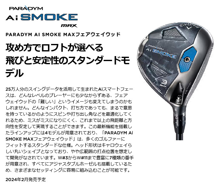 Callaway（キャロウェイ） カスタム PARADYM Ai SMOKE MAX