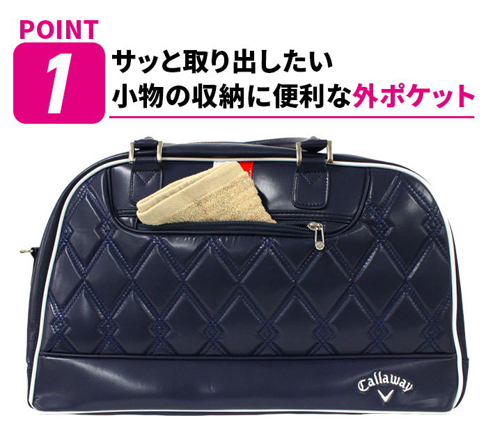 Callaway（キャロウェイ） ゴルフバッグ ウィメンズ ボストンバッグ PU