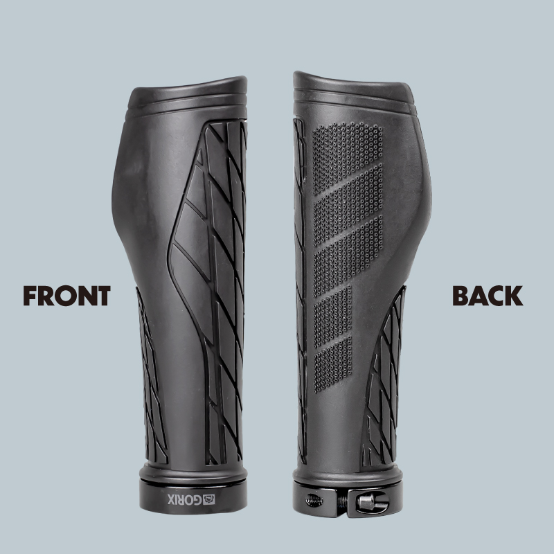 GORIX 自転車グリップ [エルゴグリップ 130mm 高いグリップ力]ハンドル