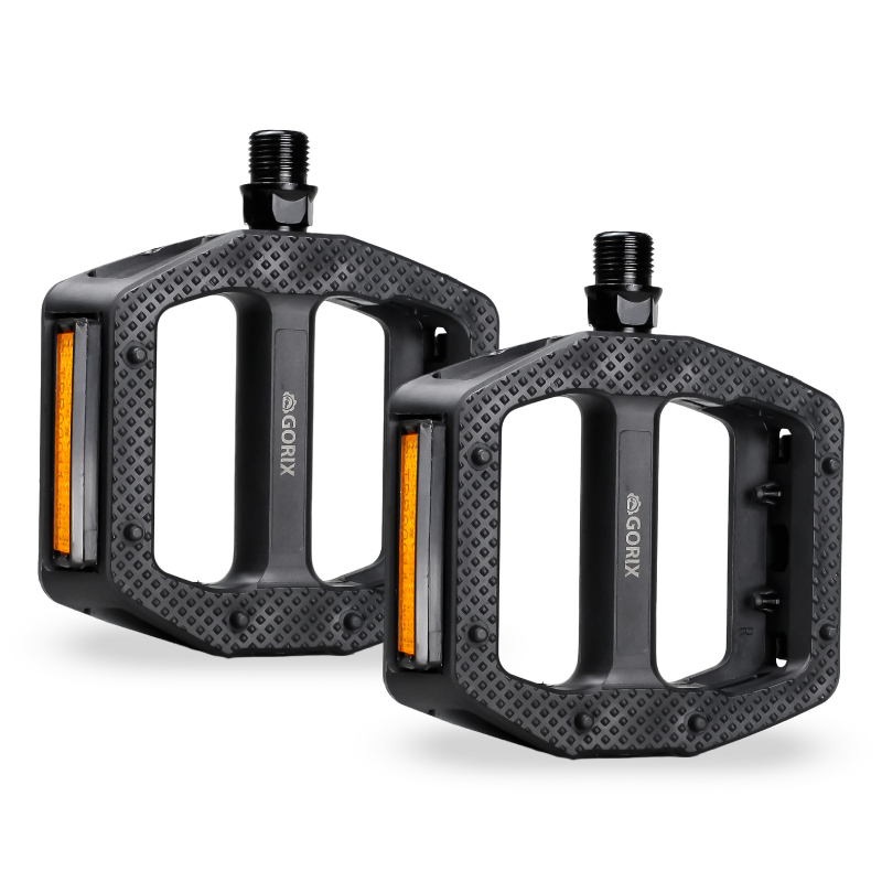 GORIX ペダル 自転車 フラットペダル クロスバイク ノンスリップ 滑り