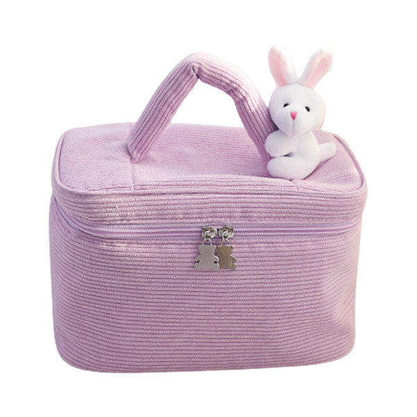 コスメポーチ バニティポーチ メイクポーチ 化粧ポーチ 大容量 ウサギ