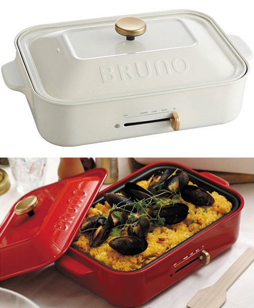 LOHACO - BRUNO ブルーノ コンパクトホットプレート BOE021-WH ホワイト