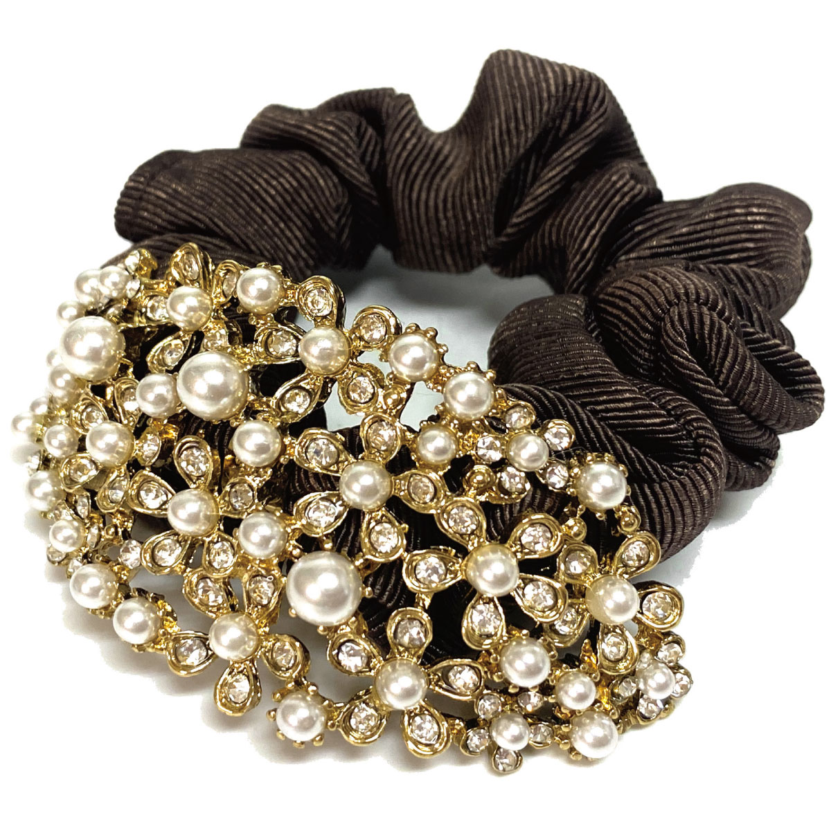 シュシュ えらべるモチーフ 髪飾り ヘアアクセサリー デザイン3種