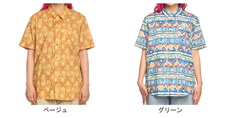 Patagonia (パタゴニア) 総柄プリント ポケット 半袖 シャツ 56291D12