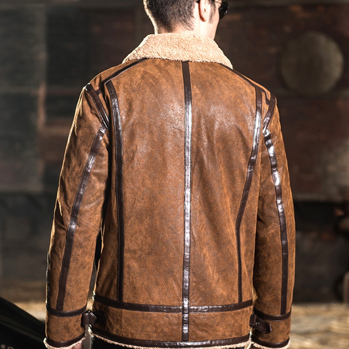 送料無料!】全10サイズ メンズ ダブルフェイスファー ピッグスキン