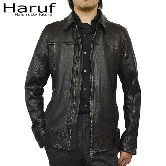 Haruf（ハルフ） レザージャケット 革ジャン ライダースジャケット