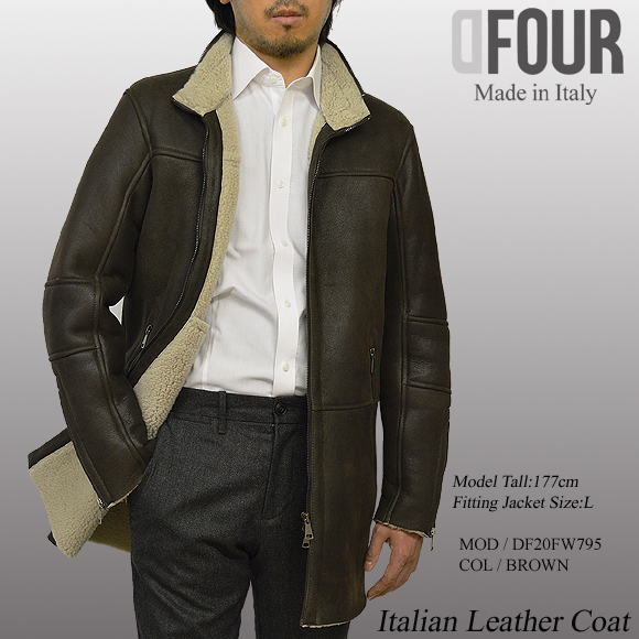 Haruf（ハルフ） ムートンコート ムートンジャケット メンズ 本革