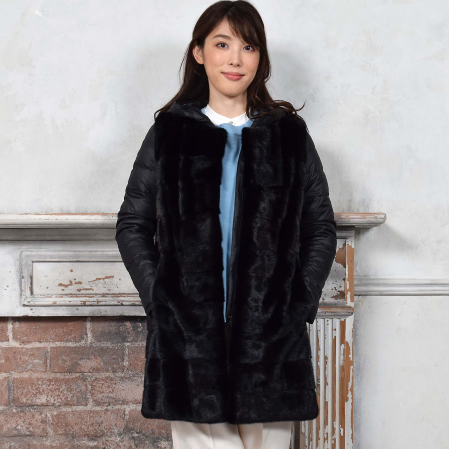 ミンクコート ダウン 3WAY フード付き (mc2898) : ハヤシグチ