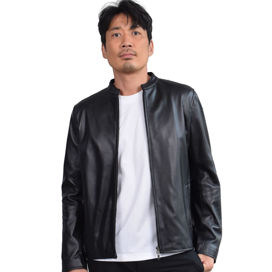 Merfirge ライダース ジャケット 革ジャン メンズ ラム レザー