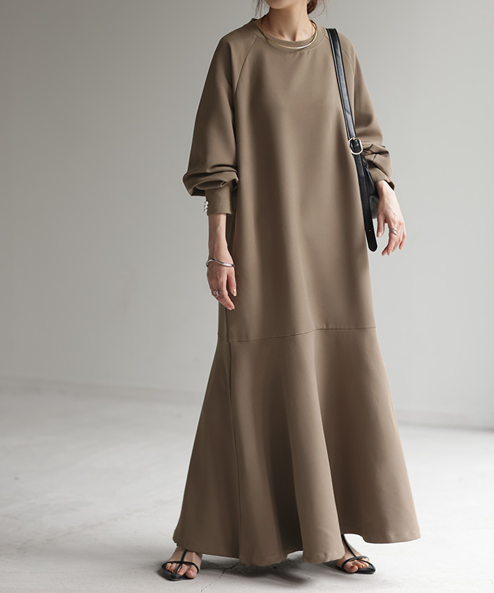 HUG.U（ハグユー） ワンピース パール 長袖 レディース マーメイド