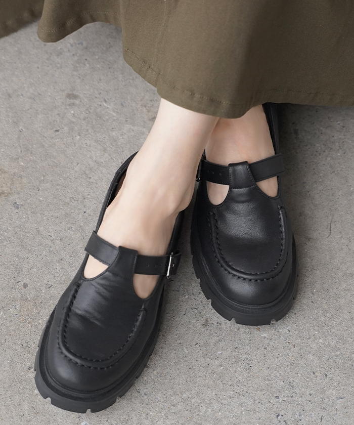 KATIM メリージェンタイプ ローファー パンプス ブラック 37 極備品