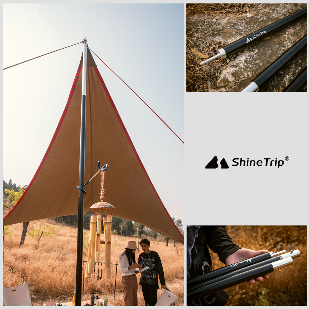 Shine Trip テントポール タープポール アルミポール 分割式 201cm