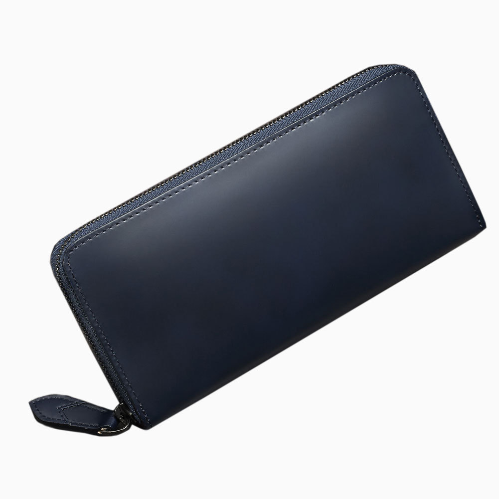 コードバン 長財布 本革 ラウンドファスナー 財布 メンズ レザー 馬革