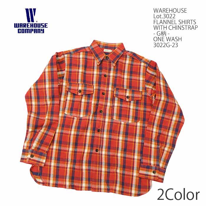 WAREHOUSE（ウエアハウス） WAREHOUSE 3022G-23 Lot.3022 ネルシャツ