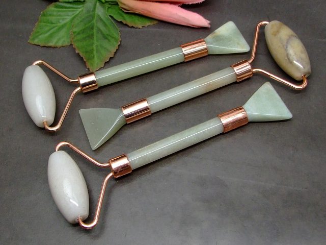 天然石 パワーストーン 64674 アベンチュリン 150mm かっさマッサージ