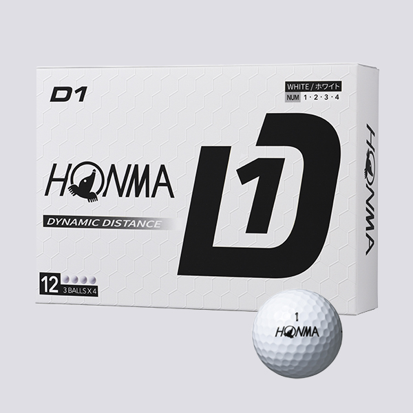 HONMA D1 本間ゴルフ ボール 2024年モデル ダース単位 12球入り