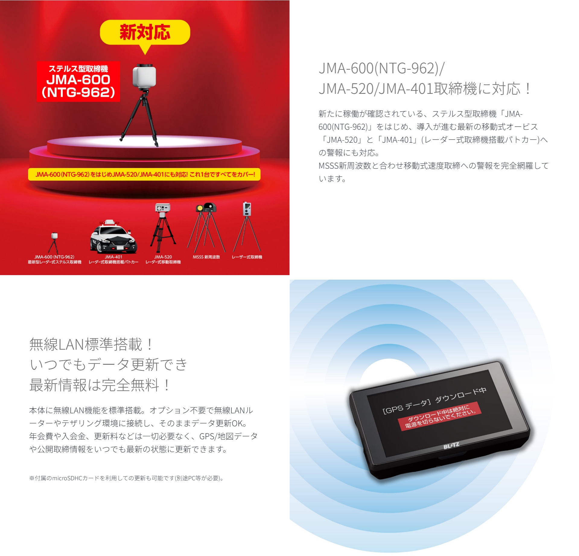 BLITZ（ブリッツ） 【在庫有/即納】BLITZ TL406RW レーザー＆レーダー