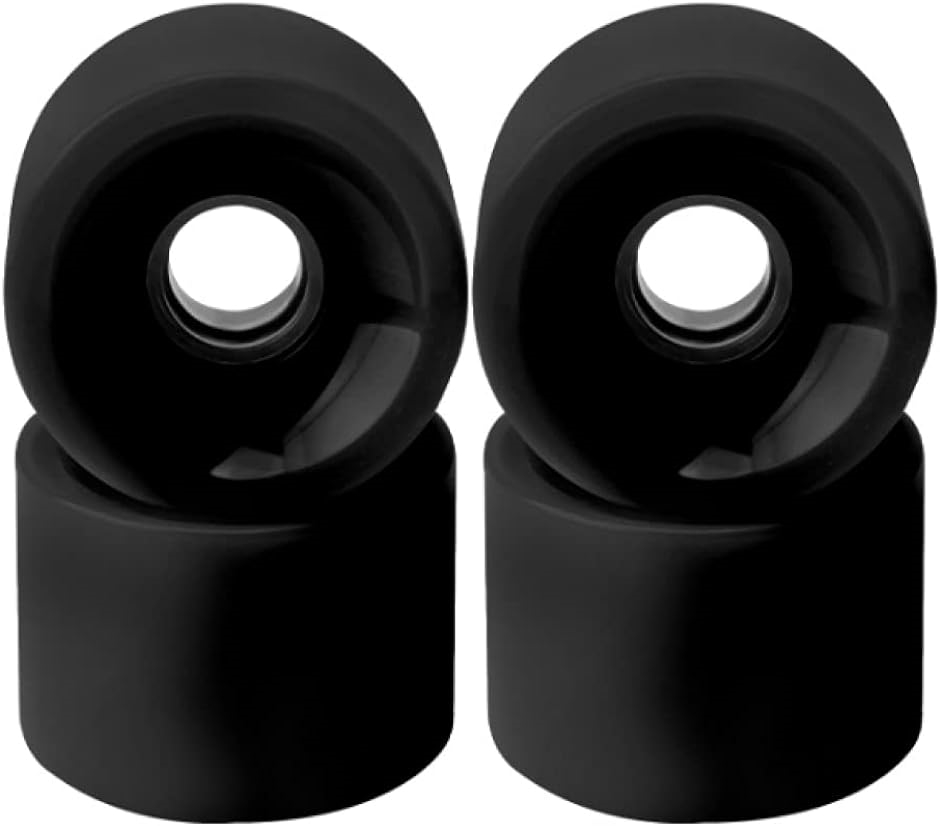 スケートボード用 ソフトウィール 4個セット ホイール 硬度 78A 黒