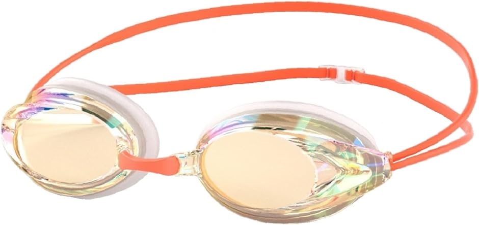 スイミングゴーグル レーサー ミラーレンズあり フィット感 クッション