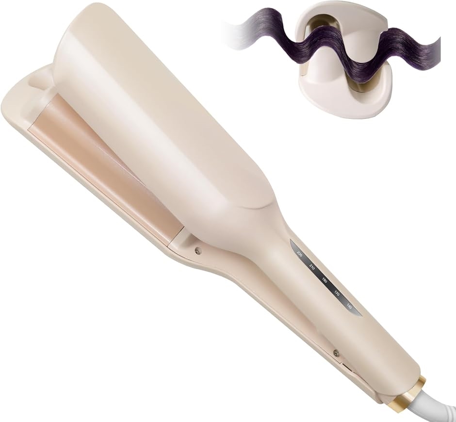 ヘアアイロン カール ウェーブアイロン 32mm 5段温度調節 140℃〜230