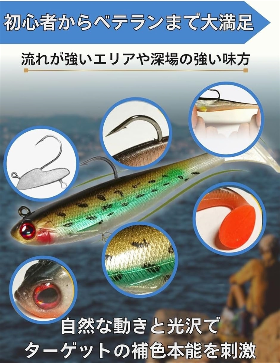 ルアー セット 釣り エビ シャッド ワーム 疑似餌 本物 そっくり バス