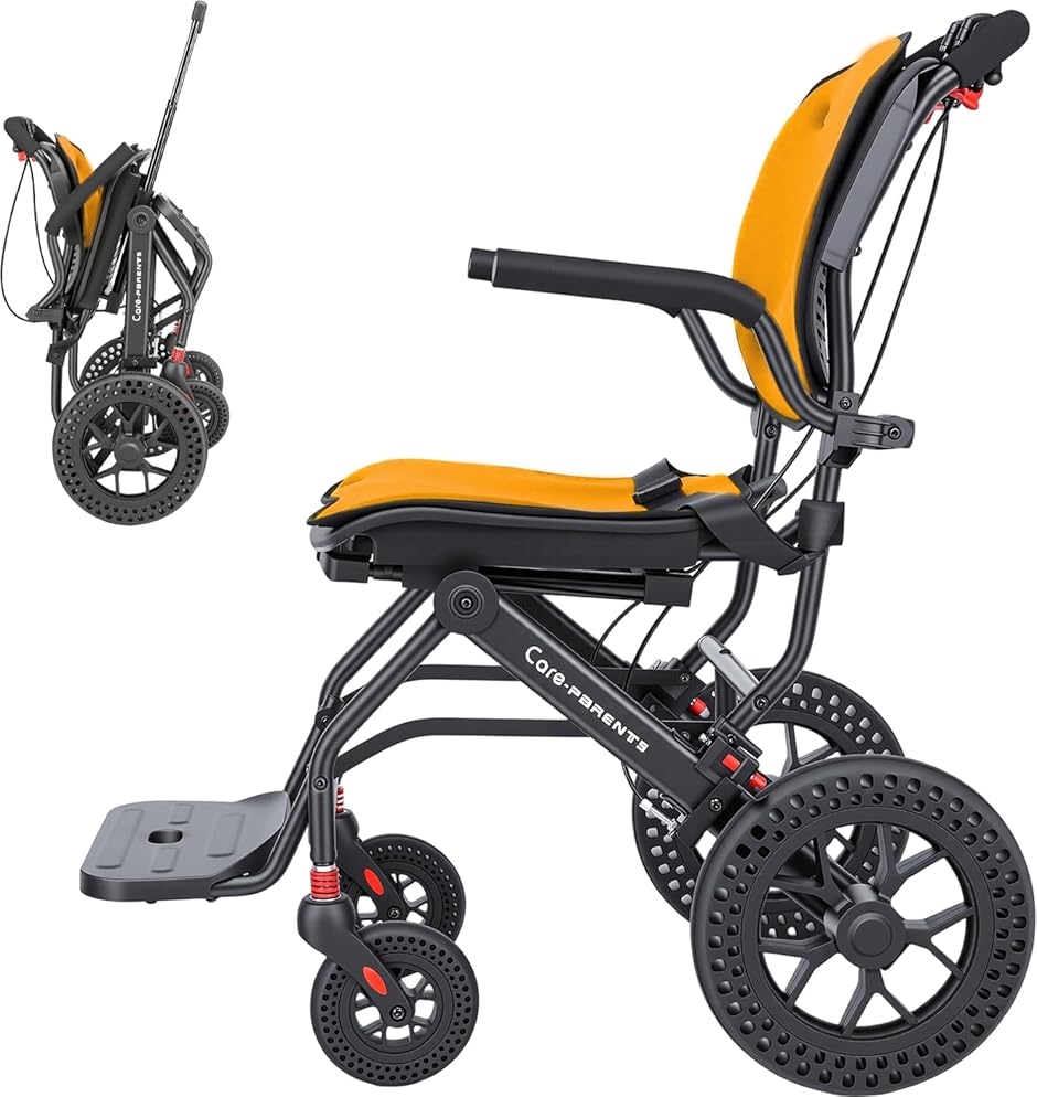 軽量車椅子 介助用車いす アルミ製 折りたたみ式 軽量コンパクト車椅子