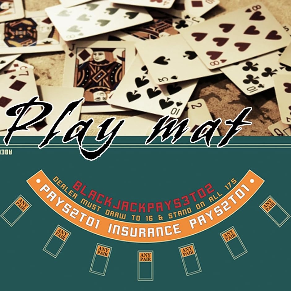 ブラックジャックマット カジノ トランプ プレイマット 滑り止め プロ