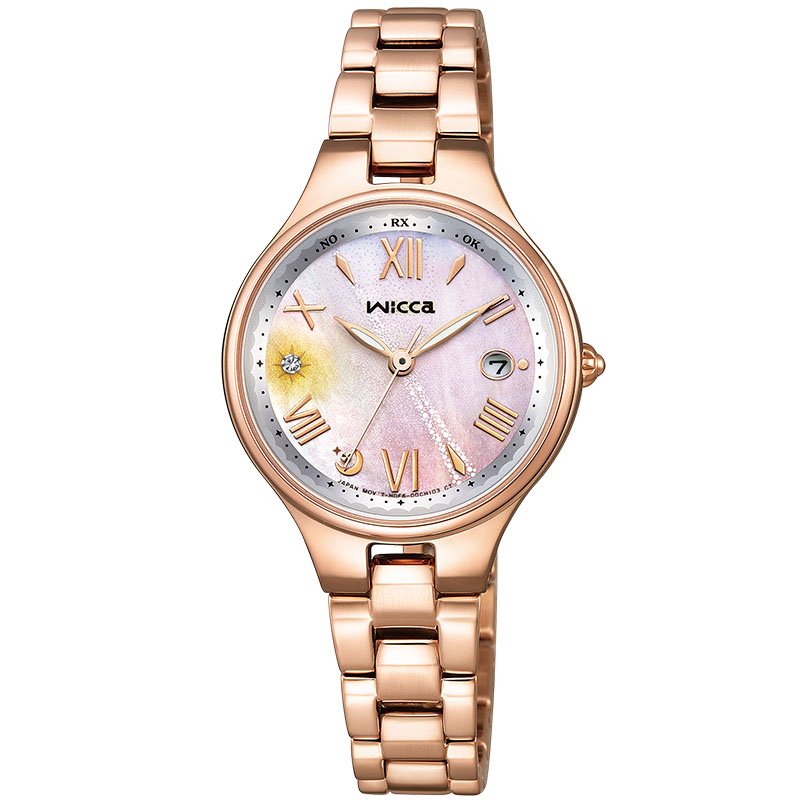 電波ソーラー シチズン ウィッカ ソーラーテック 電波時計 夏限定