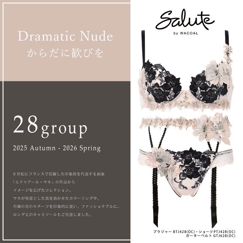 サルート（SALUTE） ワコール ブラジャー BTJ428 Wacoal salute 28