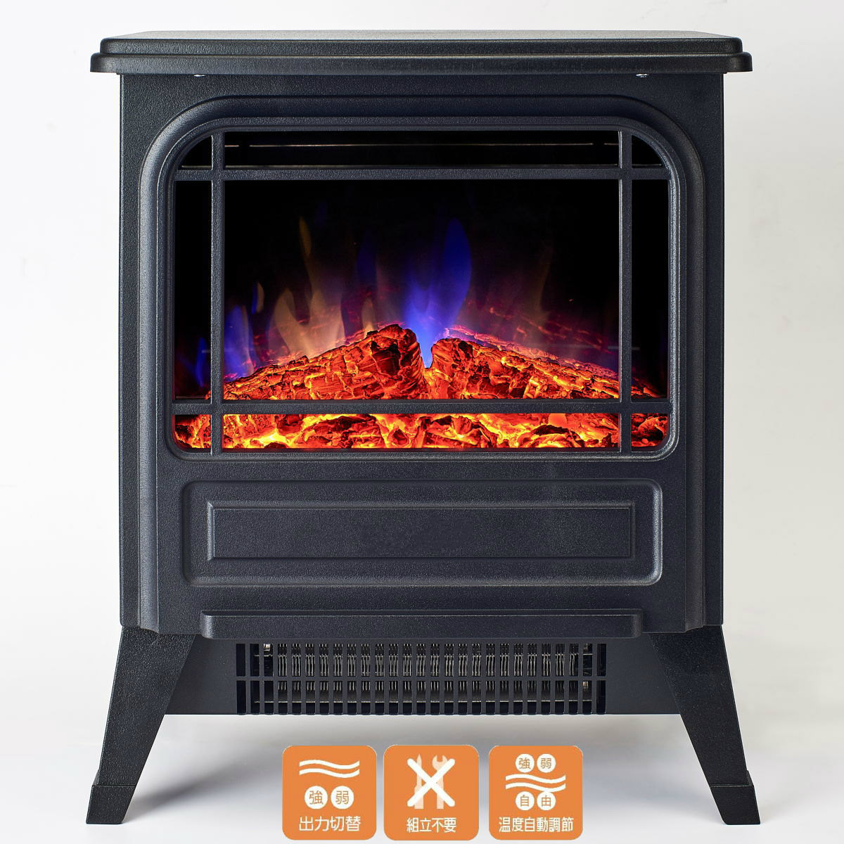 S.Kjapan SKJ 暖炉型温風ヒーター SKJ-RK100DH | 1000W セラミック