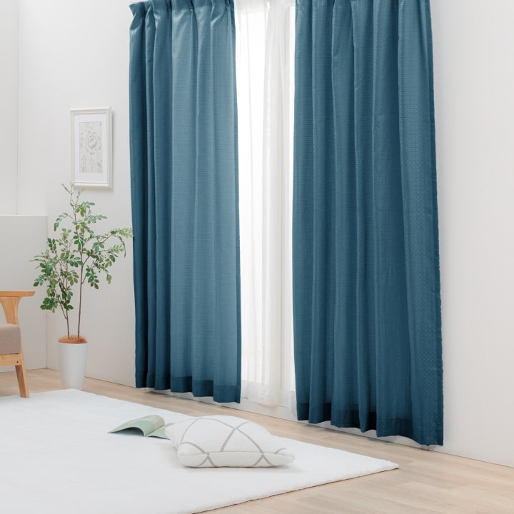 カーテン 4枚セット 4枚組 4Pラスター 幅100cm 丈135 178 ドレープ