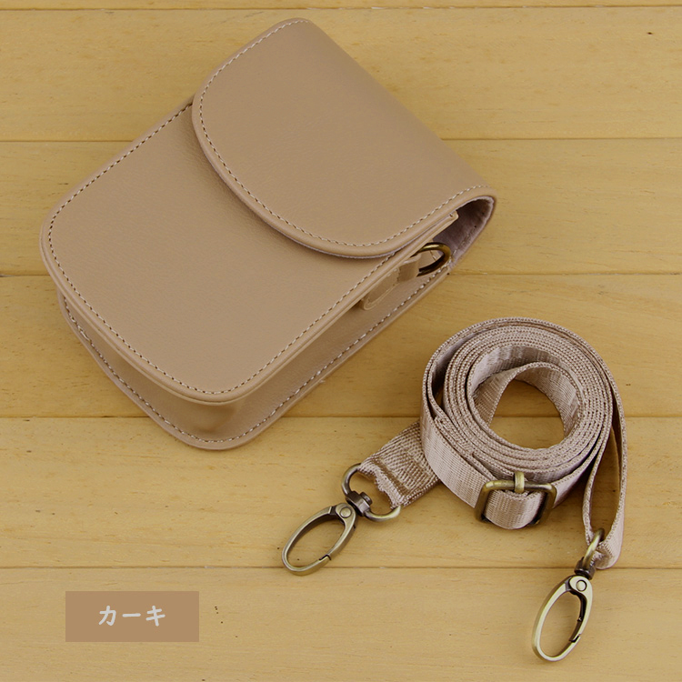 CANON IXY 650 m ケース カバー ショルダーストラップ付き PUレザー